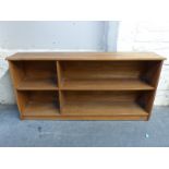 An elm or similar shelf unit,