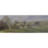 Alan Ingram signed limited edition (318/600) print of a Cotswold village, "This England",