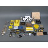 A quantity of AA collectables including GB badge, Senior Patrol and Bristol area cloth badges, keys,