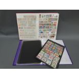 A stockbook of Chinese stamps and a stockbook of European stamps,