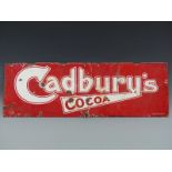 Cadbury's Cocoa vintage enamel sign,