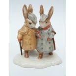 Beswick Beatrix Potter figure Two Gentlemen Rabbits,