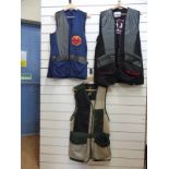 Three gentleman's shooting waistcoats, one Browning (large),