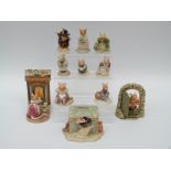 Eight Royal Doulton Brambly Hedge figures including Mr Apple, Wilfred Entertains,