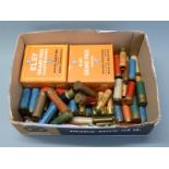 Collector's shotgun cartridges of various gauges including 8, 12, 20 bore, .