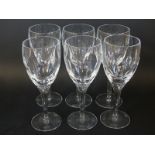 Six Waterford John Rocha Imprint wine glasses,