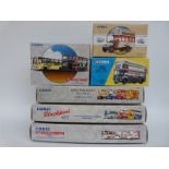 Six Corgi diecast model buses and bus sets comprising Routemasters in Exile, The South 97074,