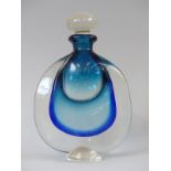 Karlin Rushbrook signed studio glass scent bottle, signed,