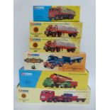 Six Corgi Classics diecast model lorries including Whisky Collection, British Road Services,