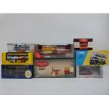 Eight Corgi diecast model vehicles and vehicle sets including Vintage Glory of Steam, Guinness,