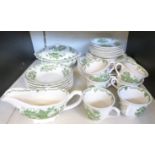 A quantity of Masons Fruit Basket dinner and tea ware,