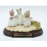 Beswick Beatrix Potter tableau Mittens,