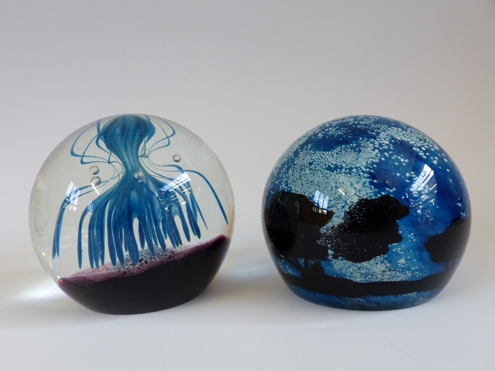 Four Caithness Glass limited edition Colin Terris designed paperweights Space Flower 77/100, - Image 3 of 4