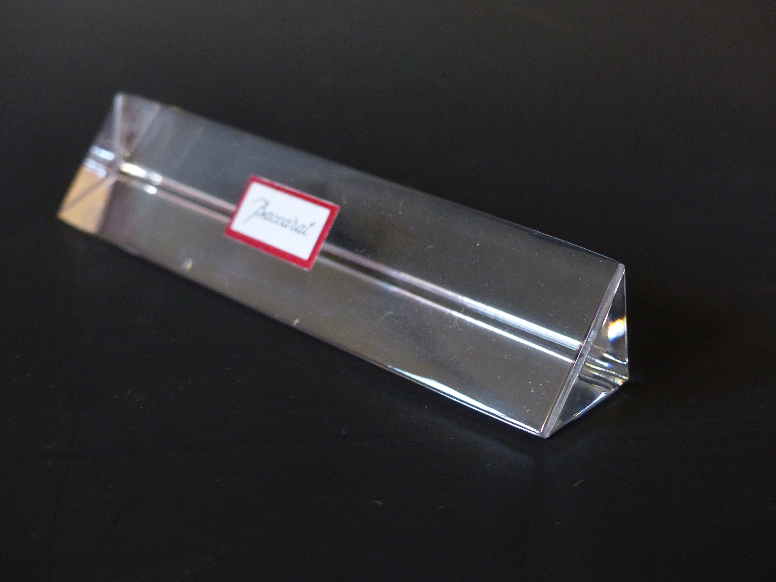 A set of six Baccarat glass knife rests, - Bild 3 aus 3