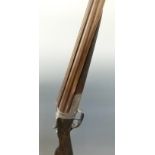 Westley Richards 12 bore side by side ejector shotgun with single dolls head locking mechanism,