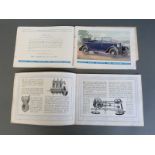 Two vintage Jowett car brochures, one titled 'The Big Pull' undated but circa late 20's,