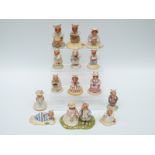 Fourteen Royal Doulton Brambly Hedge figures including Poppy Eyebright, Mrs Saltapple, Shell,