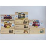 Ten Corgi Classics Public Transport diecast model buses including Bristol Omnibus Co Ltd,