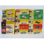 Thirteen Vanguards diecast model cars and vans,