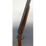 Laurona 12 bore side by side shotgun with engraved lock, top plate, top lever,