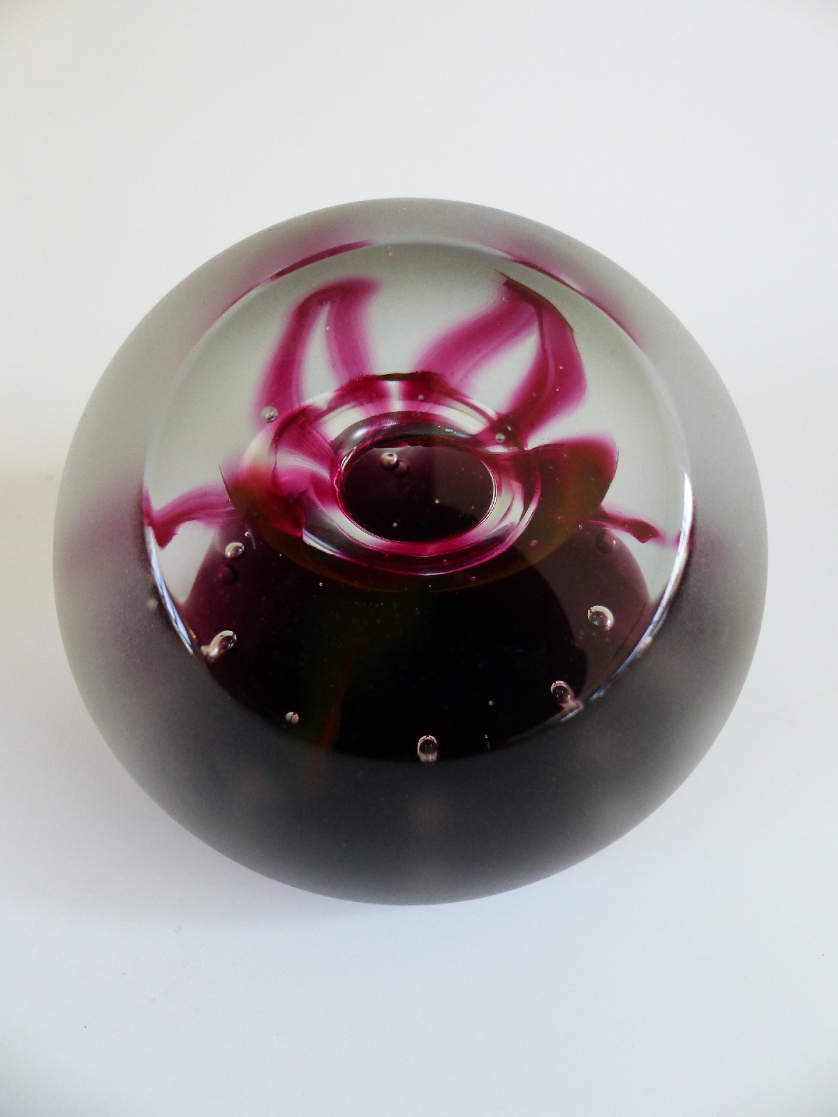 Four Caithness Glass limited edition Colin Terris designed paperweights Space Flower 77/100, - Image 4 of 4