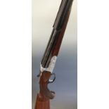 Zabacola Jabali 12 bore side by side ejector shotgun with heavily engraved chromed locks,