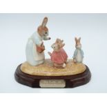 Beswick Beatrix Potter figure Mrs Rabbit and the Four Bunnies, limited edition no 1712,