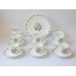 A small group of Susie Cooper Fragrance pattern teaware