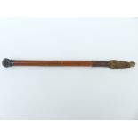 A silver mounted malacca riding crop by Swaine and Isaac