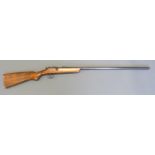 Webley & Scott 9mm bolt action garden gun with ball foresight and named 25 inch barrel,