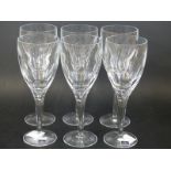 Six Waterford John Rocha Imprint wine glasses,