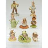 Eight Beswick Beatrix Potter figures including Peter in the Watering Can, Mrs Tittlemouse etc,