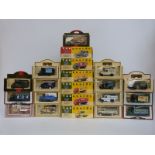 Twenty-one Vanguards and Lledo Days Gone diecast model vehicles including Bedford S Type vans and