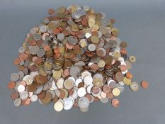 A collection of overseas coinage,