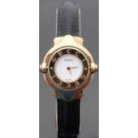 Gucci ladies gold plated wristwatch ref.
