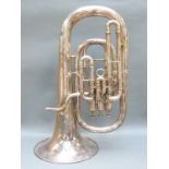 Salvationist Publishing and Supplies Ltd silver plated tenor horn 'The Triumph',
