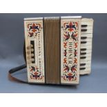 Hohner Signorina Grossi 8 bass piano accordion, smaller sized piano keys, 2 octaves,
