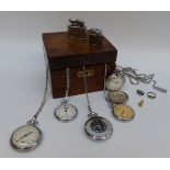 Five various pocket watches including Smiths,
