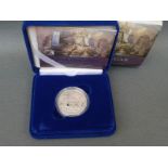 Battle of Trafalgar cased silver proof coin