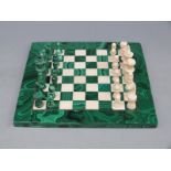 A malachite chess set, king 4.