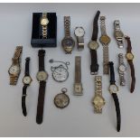 Fourteen various ladies and gentleman's wristwatches including Avia, Rone,