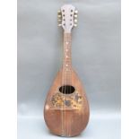 Italian Neapolitan style 19thC bowl back mandolin,