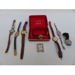 Eight various ladies wristwatches including Oris, Spearhead, Paul Jobin, Montine etc,