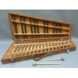 Chromatic tubular portable glockenspiel,