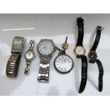 Five ladies wristwatches including Sekonda, Cyma, Pulsar etc,