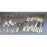 A quantity of silver plate to include King's pattern forks,