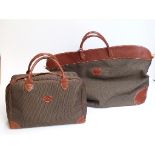 Longchamps matched set of three bags comprising weekend bag,