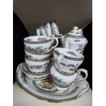 Paragon Tree of Kashmir tea set with coffee/tea pot,