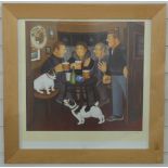 Beryl Cook pencil signed print 'In the Snug',