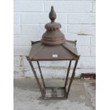 Antique copper street lamp by repute from Ealing, London,